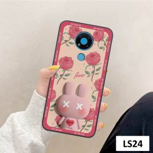 Ốp lưng điện thoại Nokia 3.4 hình chú thỏ hiệu ứng 3D nền hoa ốp thời trang đáng yêu dễ thương Phụ Kiện Việt ốp lưng giá rẻ