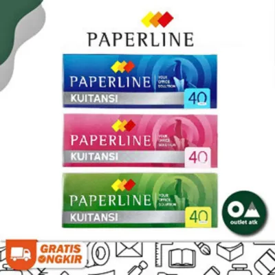 Buku Kuitansi / Kwitansi Paperline Tanggung isi 40 Lembar