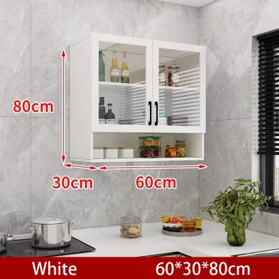 Transparent wall cabinet kitchen cabinet wall cabinet wall-mounted storage cabinet balcony rack