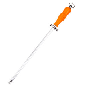 Carbon Steel Chef Knife Sharpener Rod Kitchen knife Sharpening Steel Stick