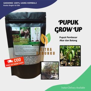 Pupuk GROW UP AGRO 250 gram - N 16% P 20% S 12% - Pupuk Pembesar Akar dan Batang Mempercepat Pertumbuhan