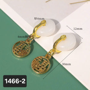 (1 cái)Charm treo phối ngọc nhiều mẫu Nguyên liệu làm trang sức cổ trang Nguyên liệu diy