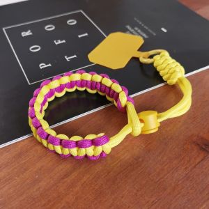 JBS73 Colorful Woven Adjustable Phone Straps Polyester Hand-woven Phone Case Braided Lanyard Fashion Trinket Braided Colorful Wrist Straps Mobile Phone Case