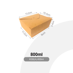(Carton-Sale 200pcs) Kraft Salad Lunch Box - Takeaway Lunch Box Paper Lunchbox Disposable Lunch Boxes Pasta Food Container Delivery Box