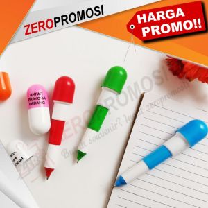 Souvenir Pulpen Kapsul Pen Kapsul Tablet Unik