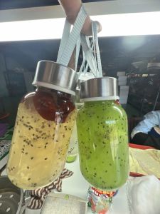 Chai thủy tinh 150ml/300ml kèm nắp dây chắc chắn