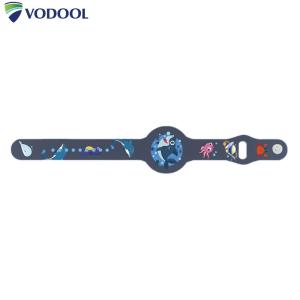 VODOOL Cartoon Wristband Waterproof Kids Watch Band Silicone Lightweight GPS Tracker Holder for AirTag