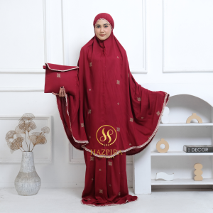 MUKENA DEWASA KATUN RAYON BORDIR BATIK JUMBO