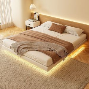 [CozyNest ]Solid Wood Bed Frame Bed Frame With Mattress Storage Bed Frame Single/Queen/King Bed Frame