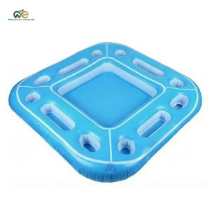 Inflatable Card Game Table W/ Food Drink Holder Inflatable Ice Serving Tray for Adult Beach Summer Party Hot Tub [Winnereco Lifestyle]