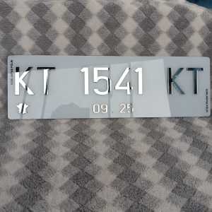 Plat Mobil Custom Timbul Chrome Floos