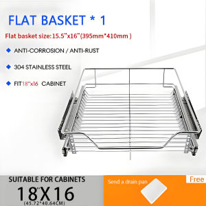 2 in 1 Thickening 304 Stainless steel metal pull out dish rack organizer Give Away Drainer Tray