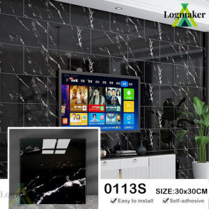 10PCS 3D Marble & Terrazzo Pattern Wall Stickers Self-Adhesive Waterproof Home Decor Decals 30x60cm