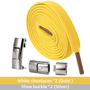 FONKEN 1 Đôi Dây Giày Khóa Bấm Không Có Dây Buộc Giày Thể Thao Đế Bằng Dây Thun Rộng 8MM Cho Nữ Dây Giày Không Buộc Dây Giày Cho Phụ Kiện Giày