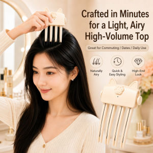 Wireless Heated Root Clip/High Crown Volumizing Tool With Ceramic Heating/Easy Operation Hair Styling Tool/Wireless Charging For Salon And Home Use/Universal Voltage