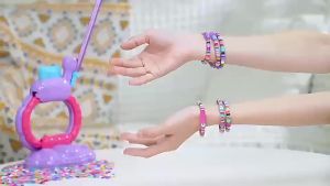 Children DIY Beaded bracelet making machine colorful bead toy set creative playset for girls