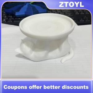 【ZTOYL】 3D Printed Fun Cat Jewelry Tray Playful And Cute Cat Design Novel Style Ideal For Desktop Organization