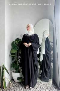 ALAENA KAFTAN Swarovski gamis gaun pesta pernikahan kondangan wisuda walimah muslimah