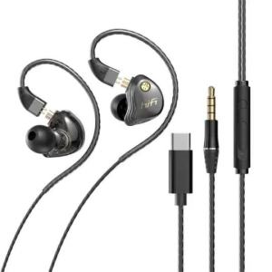 Tai nghe có dây TZUZL với micro âm trầm sâu micro karaoke động tai nghe stereo trong tai 3.5mm/type-c