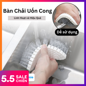 Bàn Chải Chà Sàn Vệ Sinh Nhà Bếp Nhà tắm Uốn Cong Mọi Góc Cạnh Loại Bỏ Vết Bẩn Nhanh Chóng