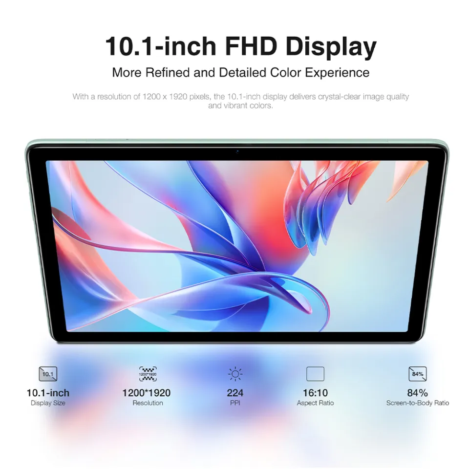 Doogee T10S Tablet | 11GB RAM (6+5) + 128GB | Unisoc T606 | 10.1