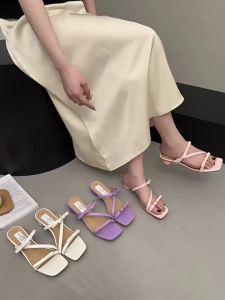 [Free Shipping] High Heels 2026 Summer New Style Light Luxury Elegant Pink Open-Toe Wedge Sandals With Skirt