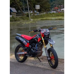 decal crf biru hitam bagus keren custom banyak pilihan desain keren