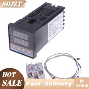 SDJZT 100-240VAC PID REX-C100 Temperature Controller SSR-40A Thermocouple