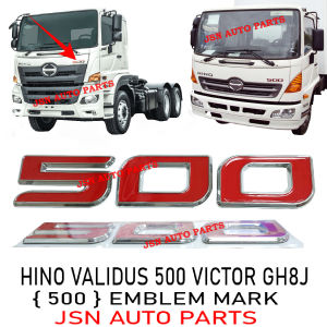 J120S08 (5 0 0) EMBLEM LOGO MARK HINO VALIDUS 500 VICTOR GH8J FM2P LORRY TRUCK AKSESORI