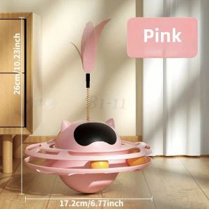 Cat Teasing Stick Cat Toys Self Amusement Cat Tumbler Turntable Kitten Pet Cat Play Cat Supplies Complete