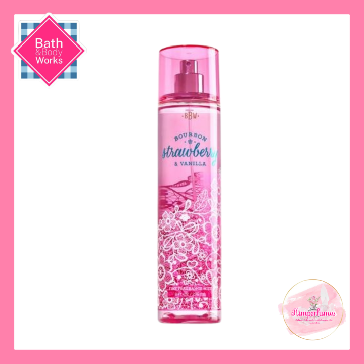 Bath and Body works Fragrance Mist BOURBON STRAWBERRY VANILLA