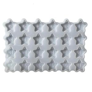 Silicone Star Mold For Resin Casting Christmas Number Hanging Mould Epoxy Resin Casting Mould
