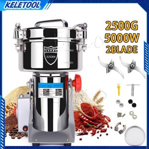 Electric Herb Grinder 800g stainless steel ultra-fine powder grinder for grinding spices coffee