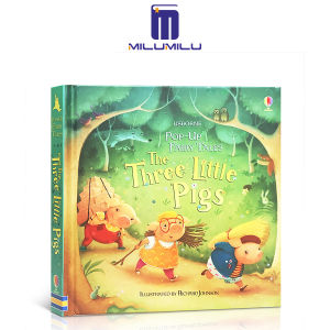 milu Pop-Up Three Little Pigs Picture Book Fairy Tale Book Childrens 3D Usborne