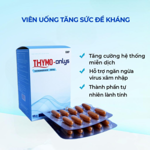 THYMO-Onlys Hộp 60 Viên – Viên Uống Tăng Đề Kháng Thymomodulin Vitamin C E Kẽm Hỗ Trợ Miễn Dịch Cho Cơ Thể