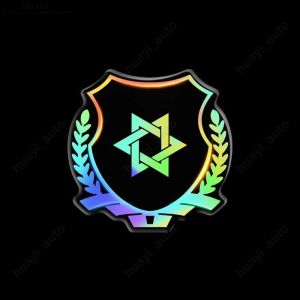 Car Body Color Laser Decoration Car Logo Stickers Are Noble and Dazzling for Mitsubishi Attrage Mirage G4 Triton Xpander Pajero Lancer Accessories