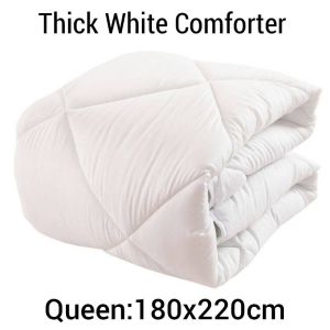 Plain White Cotton Home Living Beddings Washable Skin Friendly Bed Comforter For Double/queen/king Size Bedsheet/Quilt
