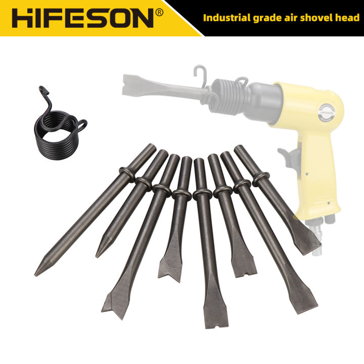 HIFESON 125-175mm Air Chisel Head Hard Steel Solid Air Shovel Head Air ...