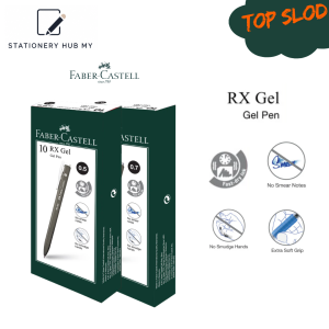 Faber-Castell RX Gel Pen Original Gel Ink Pen 0.5mm 0.7mm Smooth & Fast Dry for Exam School Office