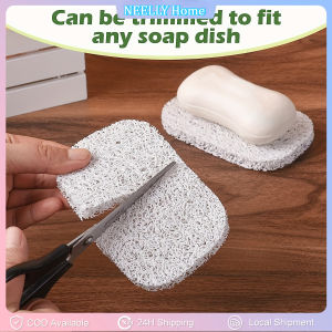 1PC Solid Color Dry Soap Dish Simple Soap Saver Pad Bars Soap Holder For Shower Self Draining Soap Tary