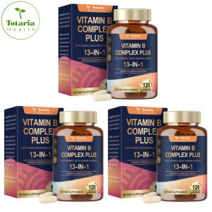 Vegan 120s Totaria Nutritional Supplement 13-in-1 Vitamin B Complex Plus with B1 B2 B3 B4 B5 B6 B7 B8 B9 B12 C D3 K2