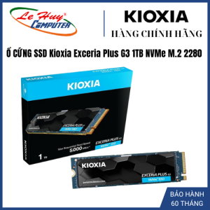 Ổ Cứng SSD KIOXIA EXCERIA PLUS G3 1TB (LSD10Z001TG8) / 2TB (LSD10Z002TG8) NVMe M.2 2280 - Hàng Chính Hãng