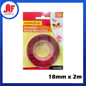 HighPower Double Sided Acrylic Clear Tape 12/18/24mm x 2m
