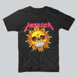 Kaos Band METALLICA SUN Skull Rock Legend T shirt Dewasa Pria Wanita Cotton Combed 24s Sablon Plastisol