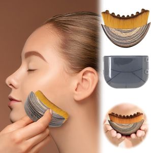 FaceSculpt Pro Lymphatic Drainage Massage Brush Ergonomic Soft Facial & Jaw Contour Tool Multi-Use for Cleansing Blush Cream