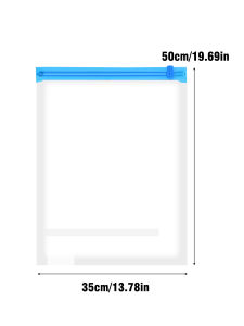 Clothes Compression Storage Bags Hand Rolling Vacuum Transparent Clothing Packing Bag Space Saving Bag for Home Travel