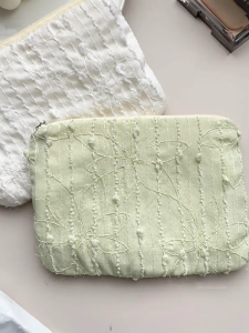 กระเป๋าสตางค์โพลีเอสเตอร์พร้อมช่องใส่ของที่กว้างขวางสำหรับใส่กุญแจอุปกรณ์แต่งหน้าแบบพกพาใช้ประจำวัน