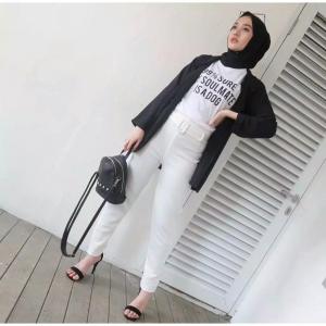 Celana Wanita Bahan Scuba-Celana Slimfit Wanita Terbaru