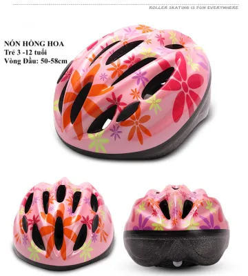 Mũ Bảo Hiểm Trẻ Em Khi Đi Xe Đạp Trượt Ván Patin Scooter. Nón bảo hiểm trẻ em hoạ tiết siêu nhẹ