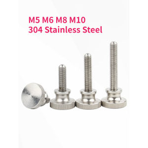 M5 M6 M8 M10 GB834 304 Stainless Steel Knurl High Step Head Hand Tighten Thumb Screw Curtain Wall Glass Lock Thumb Bolt